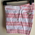 Tommy Hilfiger Shorts 8 Pink Striped Madras 5” inseam 100% cotton Photo 9