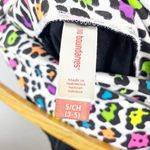 No Boundaries  Y2K Women's Cropped Yoga Pants Black White Animal Print Size Small Photo 2