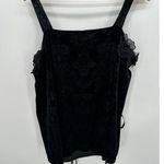 Rosegal Top 2X Black Velour Floral Tie Whimsigoth Renaissance Witch Cosplay Photo 1