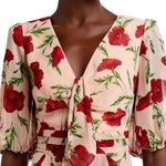 AQUA Formal Blush Pink Red Floral Party Cocktail Dress Minidress Women’s Size 0 Photo 12