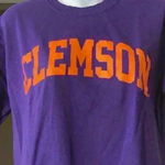 Clemson T Shirt Size Medium Purple Photo 1