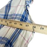 Old Navy Faux Wrap Plaid Midi Dress Ruffle Sleeve Tiered Preppy Summer, Size M Photo 6