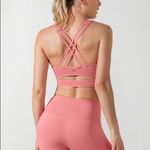 Lorna Jane  Wrap Yoga Bra in Quartz Pink Photo 3