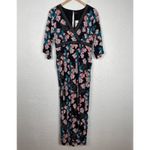 Anthropologie Blank London Floral Hibiscus Wide Leg Jumpsuit NWT Large Petite Black Size undefined Photo 2