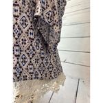 NWT Stitch Fix Langlock Cold Shoulder Blouse Large Skies are Blue shirt Lace Hem Photo 9