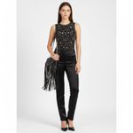 Arden B  Black Satin High Rise Waist Pants 4 Photo 8