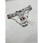 Red Carter NWT  White Lattice Hip Geo Print Swimsuit Bikini Bottom Size Medium Photo 2