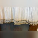 Free People  White Gauze Metallic Embellished Sleeveless Shift Mini Dress -XS Photo 3