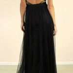 Luxxel New Black & Gold Tulle Formal Dress Size Small Photo 1