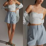 Anthropologie Bustier Coastal Striped Crop Top Photo 3