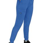 Healing Hands HH Works Royal Blue Jogger Scrub Pants Medium Petite Photo 12