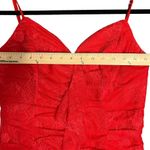 NBD NWT Revolve Marvin Candy Red Lace Mini Dress Size Medium Photo 8