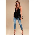 Intimately Free People Black Marble Illusion Mesh Tank Top Size XS Photo 3