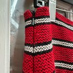 W By Worth  Burgundy Gold Striped Fringe Skirt Boho Aztec Western Size 4 Small S Photo 4