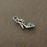 Silver Tone High Heel Charm Pendant Photo 1