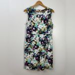 Lands' End Multicolor Floral Midi Dress size 12 Photo 1