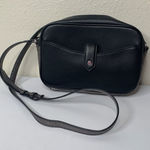 GILIA Got It Love It Crossbody Black Silver Gray Leather Purse Zip Women’s Photo 0