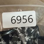 Dressbarn Dress Women's 12 Black White Print Ring Front Pleated Y2k Office Siren Photo 9