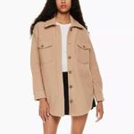 Wilfred Aritzia  Free 100% Organic Cotton The Ganna Shaket, tan , oversized S Photo 0