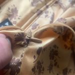 ZARA Floral Satin Peach Midi Skirt Sz M NWT Photo 10