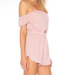superdown  NWT Aviana Coquette Fairycore Off Shoulder Romper in Mauve Photo 2