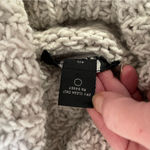 The Limited Vintage 90s Gray Hand knit Chunky Turtleneck Sweater Wool Blend Size XL Photo 5