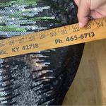 PINK COLLECTION SEQUINS DRESS L BLACK/SILVER PREOWNED Black Size L Photo 3