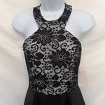 B Darlin B. DARLIN All Lace Top Racerback Dress Sz 3/4 Black Whimsigoth New Halter Skater Photo 1