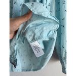 Talbots Women's Turquoise Anchor Collar Long Sleeve Tunic Button Blouse Size 3XP Photo 7