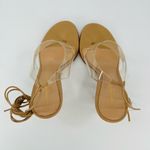 Gianvito Rossi Plexi PVC Leather Thong Heel Wraparound Sandals Size EU 36.5 Photo 10