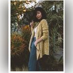 Aerie Whipstich Mustard Marled Open Front Cardigan Soft & Comfy Size Small EUC Photo 15