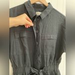 Universal Threads UNIVERSAL THREAD Short Sleeve Linen Boilersuit Jumpsuit in Black Size 2 NWT Photo 8