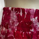 Tiare Hawaii Women's Olivia Skirt Ruffled Pink Floral New Smocked Waist Size XS Photo 3