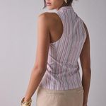 Urban Outfitters Party Girl Cotton-Blend Button Down Sleeveless Top Size XL Photo 3