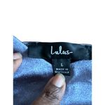 Lulus  Lavender Satin Draped Faux Wrap Mini Dress - Size L Cocktail Date night Photo 6