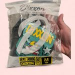 DIXXON NWT army green tanning suit bikini top adjustable straps pool swim beach Size M Photo 3