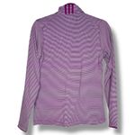 Adidas  Climalite Golf Purple White Striped Jacket Size Small Photo 4