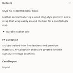 Free People white clog sandals size 40 Photo 9