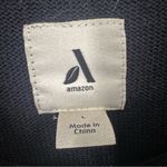 Amazon  Crewneck Pullover Knit Sweater Womens Large Black Photo 2