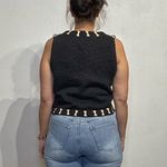 Michael Simon Black Dachshund Weiner Dog Vintage Vest Sz S Photo 9