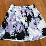 Tahari  women’s purple flower cotton skirt size 12 Photo 0