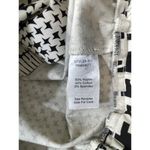 CAbi Ivory Black Houndstooth Short Sleeve Bomber Jacket 2 Way Zip Size Medium Photo 8