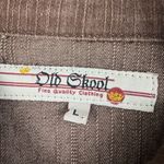 Vtg Y2K Denim Cropped Jean‎ Jacket Flare Pants Grunge Outfit 2 Piece Set Sz 11/L Brown Size L Photo 2