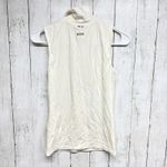 Boss Shirt Women Size XS Cream Sleeveless Turtleneck Blouse Streetwear Casual Photo 7