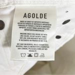 AGOLDE  90’s Jean Mid Rise Loose Fit Women’s Size 25 White Distressed Denim Photo 10