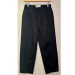 Free People NWT x Sandrine Rose Wide Leg Cropped High Rise Black Button Fly Pant Photo 1