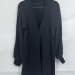 Urban Outfitters Out From Under Outfitter Thermal Dress Women Medium Black Long Sleeve Photo 0