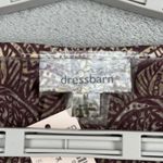 Dress Barn  Blouse M Multicolor Paisley Sublimation Shimmer Beaded Boho Tunic Y2K Photo 5