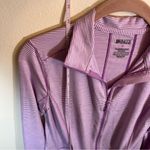 Duluth Trading Co Pier Genius UPF 50+ Purple Striped Pockets Athletic Dress S Photo 11