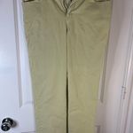 Gloria Vanderbilt Cotton Spandex Amanda Yellow Splashy Logo Pockets Pants Sz 12 Photo 2
